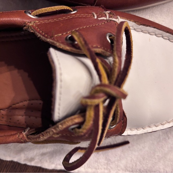 Ralph Lauren Brown and White Men's Boat Shoes 11d - Picture 7 of 8